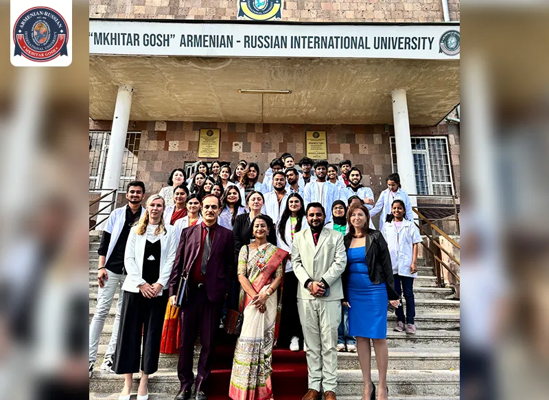 Promoting Education and Collaboration: Indian Ambassador's Visit to Mkhitar Gosh Armenian Russian International University
